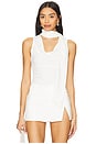 view 1 of 4 Amaly Drape Top in White