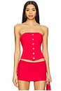 view 1 of 4 Jordyn Corset Top in Red