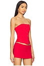 view 2 of 4 Jordyn Corset Top in Red