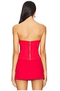 view 3 of 4 Jordyn Corset Top in Red