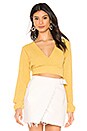view 1 of 4 TOP CROPPED CHEYENNE in Yellow Stripe