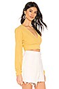 view 2 of 4 TOP CROPPED CHEYENNE in Yellow Stripe