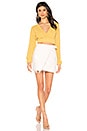 view 4 of 4 TOP CROPPED CHEYENNE in Yellow Stripe