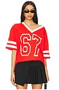 view 1 of 4 Milena Jersey Top in Red