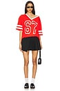view 4 of 4 Milena Jersey Top in Red