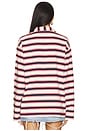 view 3 of 4 Cailyn Polo Top in Red & Navy