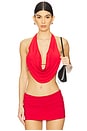 view 1 of 4 Daphne Halter Top in Red