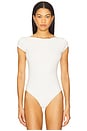 view 2 of 5 Melisa Low Back Bodysuit in White