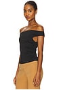 view 3 of 5 Baylie Off Shoulder Top in Black