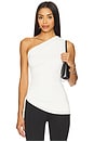 view 1 of 5 Myna Asymmetrical Top in White