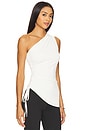 view 2 of 5 Myna Asymmetrical Top in White