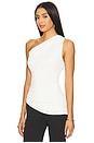 view 3 of 5 Myna Asymmetrical Top in White