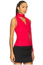 view 2 of 5 Amaly Drape Top in Red
