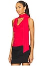 view 3 of 5 Amaly Drape Top in Red