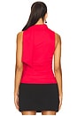 view 4 of 5 Amaly Drape Top in Red
