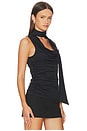 view 2 of 5 Amaly Drape Top in Black
