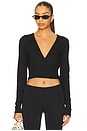 view 1 of 4 Charlie Wrap Top in Black