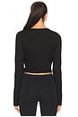 view 3 of 4 Charlie Wrap Top in Black