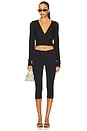 view 4 of 4 Charlie Wrap Top in Black