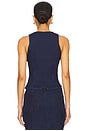 view 3 of 4 Darlah Denim Vest Top in Dark Denim