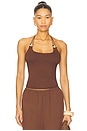 view 1 of 5 Blanche Halter Top in Brown