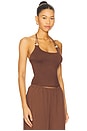 view 2 of 5 Blanche Halter Top in Brown