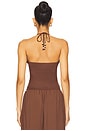 view 3 of 5 Blanche Halter Top in Brown