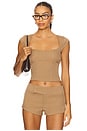view 1 of 5 Agnes Top in Camel Stripe