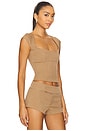 view 2 of 5 Agnes Top in Camel Stripe