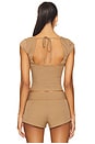 view 3 of 5 Agnes Top in Camel Stripe