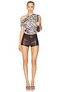 view 5 of 5 Gigi Asymmetrical Top in Zebra