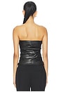 view 3 of 4 Leynia Faux Leather Top in Black