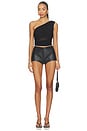 view 4 of 4 Amina Asymmetrical Top in Black