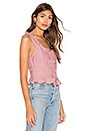 view 2 of 4 Zena Button Front Top in Blush