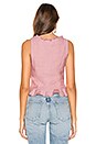view 3 of 4 Zena Button Front Top in Blush