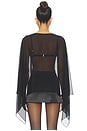 view 3 of 4 Amaya Cape Top in Black
