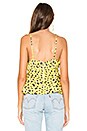 view 3 of 4 TOP PÉPLUM POPPY in Yellow Leopard