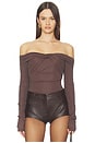 view 1 of 5 Jillian Bodysuit in Brown