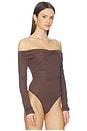 view 3 of 5 Jillian Bodysuit in Brown