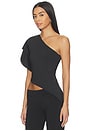 view 3 of 5 Marlene Asymmetrical Top in Black