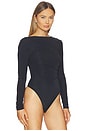 view 3 of 5 Elka Long Sleeve Bodysuit in Black