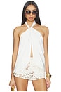 view 1 of 4 Samantha Halter Top in White