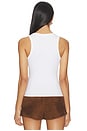 view 3 of 5 Airlea Racerback Tank in White