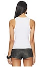 view 3 of 5 Laylin Racerback Tank in White