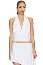 view 1 of 4 Katrina Halter Top in White
