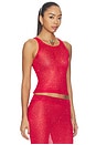 view 2 of 5 Miranda Knit Top in Fire Red