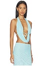 view 2 of 4 Saylor Halter Top in Electric Blue