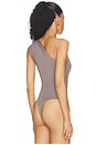 view 4 of 5 Emely One Shoulder Bodysuit in Grey