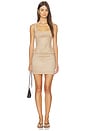 view 4 of 4 Patsie Faux Suede Top in Light Beige