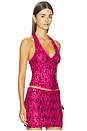 view 2 of 5 Vivian Top in Hot Pink